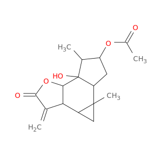 7a-hydroxy-4a,7-dimethyl-3-methylidene-2-oxododecahydrocyclopropa[6,7]indeno[4,5-b]furan-6-yl acetate