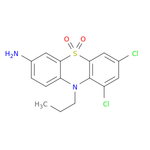 10H-Phenothiazin-3-amine,7,9-dichloro-10-propyl-, 5,5-dioxide