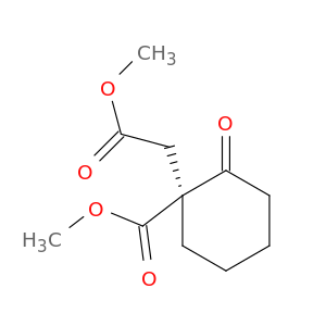 Cyclohexaneacetic acid, 1-(methoxycarbonyl)-2-oxo-, methyl ester, (S)-