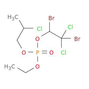 Phosphoric acid,2-chloropropyl 1,2-dibromo-2,2-dichloroethyl ethyl ester