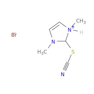 1H-Imidazolium, 1,3-dimethyl-2-thiocyanato-, bromide