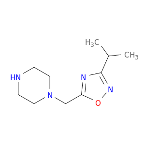 1-{[3-(propan-2-yl)-1,2,4-oxadiazol-5-yl]methyl}piperazine