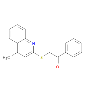 2-((4-methyl-2-quinolinyl)thio)-1-phenylethanone