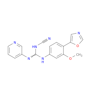 Guanidine, N-cyano-N'-[3-methoxy-4-(5-oxazolyl)phenyl]-N''-3-pyridinyl-