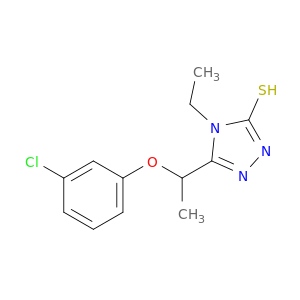 5-[1-(3-Chlorophenoxy)ethyl]-4-ethyl-4H-1,2,4-triazole-3-thiol