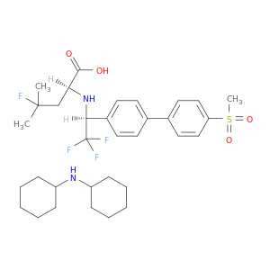 二环己胺(S)-4-氟-4-甲基-2-(((S)-2,2,2-三氟-1-(4'-(甲基磺酰基)-[1,1'-联苯]-4-基)乙基)氨基)戊酸酯