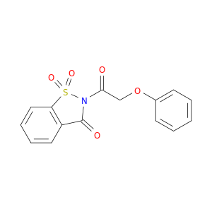 1,2-Benzisothiazol-3(2H)-one, 2-(phenoxyacetyl)-, 1,1-dioxide