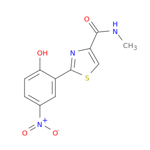 4-Thiazolecarboxamide, 2-(2-hydroxy-5-nitrophenyl)-N-methyl-