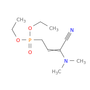 Phosphonic acid, [3-cyano-3-(dimethylamino)-2-propenyl]-, diethyl ester
