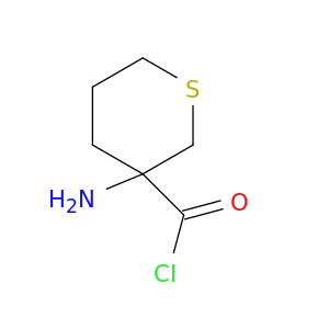 2H-Thiopyran-3-carbonylchloride, 3-aminotetrahydro-