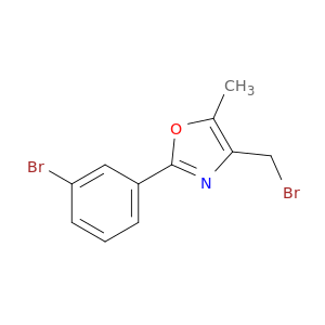 Oxazole, 4-(bromomethyl)-2-(3-bromophenyl)-5-methyl-