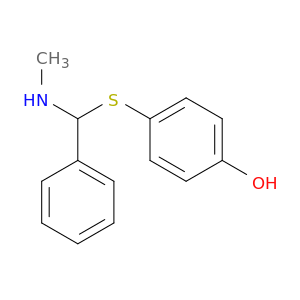 Phenol, 4-[[(methylamino)phenylmethyl]thio]-