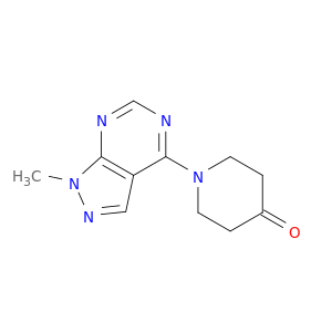 1-{1-Methyl-1H-pyrazolo[3,4-d]pyrimidin-4-yl}piperidin-4-one