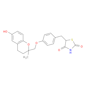 2,4-Thiazolidinedione, 5-((4-((3,4-dihydro-6-hydroxy-2-methyl-2H-1-benzopyran-2-yl)methoxy)phenyl)methyl)-