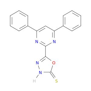 1,3,4-Oxadiazole-2(3H)-thione, 5-(4,6-diphenyl-2-pyrimidinyl)-