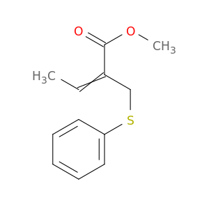 2-Butenoic acid, 2-[(phenylthio)methyl]-, methyl ester