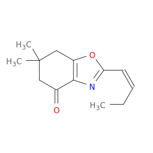4(5H)-Benzoxazolone, 2-(1Z)-1-butenyl-6,7-dihydro-6,6-dimethyl-