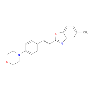 Benzoxazole, 5-methyl-2-[2-[4-(4-morpholinyl)phenyl]ethenyl]-