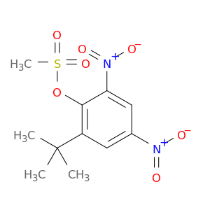 Phenol,2-(1,1-dimethylethyl)-4,6-dinitro-, 1-methanesulfonate