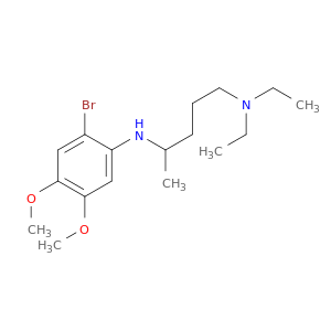 2-BROMO-4,5-DIMETHOXY-N-[1-METHYL-4-DIETHYLAMINOBUTYL]ANILINE