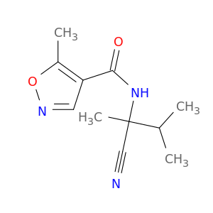 4-Isoxazolecarboxamide, N-(1-cyano-1,2-dimethylpropyl)-5-methyl-