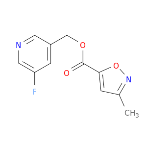 5-Isoxazolecarboxylicacid, 3-methyl-, (5-fluoro-3-pyridinyl)methyl ester