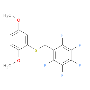 Benzene, [[(2,5-dimethoxyphenyl)thio]methyl]pentafluoro-