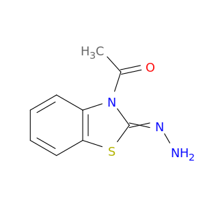 2(3H)-Benzothiazolone, 3-acetyl-, 2-hydrazone