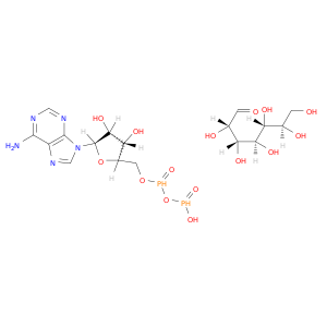 Adenosine5'-(trihydrogen diphosphate), P'-D-glycero-D-manno-heptopyranosyl ester (9CI)