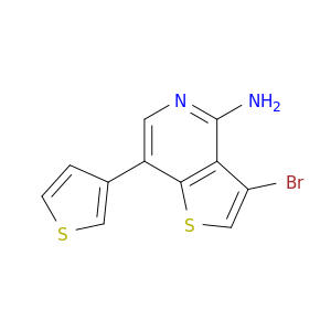 Thieno[3,2-c]pyridin-4-amine, 3-bromo-7-(3-thienyl)-