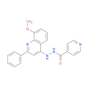 4-Pyridinecarboxylicacid, 2-(8-methoxy-2-phenyl-4-quinolinyl)hydrazide