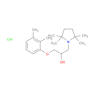 1-(2,3-dimethylphenoxy)-3-(2,2,5,5-tetramethylpyrrolidin-1-yl)propan-2-ol hydrochloride(1:1)