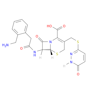 (6r,7r)-7-({[2-(aminomethyl)phenyl]acetyl}amino)-8-oxo-3-{[(6-oxo-1,6-dihydropyridazin-3-yl)sulfanyl]methyl}-5-thia-1-azabicyclo[4.2.0]oct-2-ene-2-carboxylic acid