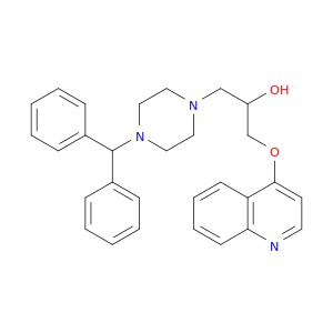 1-Piperazineethanol,4-(diphenylmethyl)-a-[(4-quinolinyloxy)methyl]-