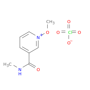 Pyridinium, 1-methoxy-3-[(methylamino)carbonyl]-, perchlorate