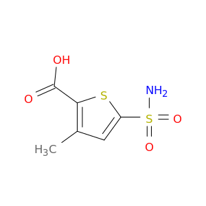 3-Methyl-5-sulfamoylthiophene-2-carboxylic Acid