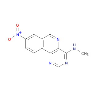 Pyrimido[5,4-c]isoquinolin-4-amine, N-methyl-8-nitro-