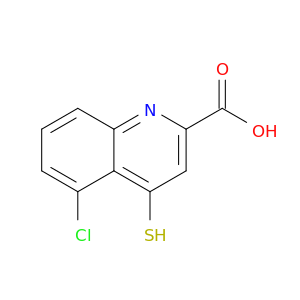 2-Quinolinecarboxylicacid, 5-chloro-4-mercapto-