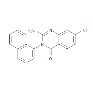 4(3H)-Quinazolinone, 7-chloro-2-methyl-3-(1-naphthalenyl)-