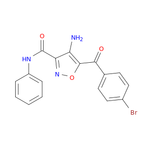 3-Isoxazolecarboxamide, 4-amino-5-(4-bromobenzoyl)-N-phenyl-