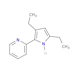 Pyridine, 2-(3,5-diethyl-1H-pyrrol-2-yl)- (9CI)