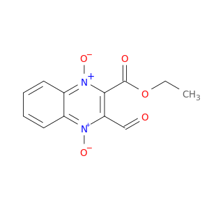 2-Quinoxalinecarboxylic acid, 3-formyl-, ethyl ester, 1,4-dioxide