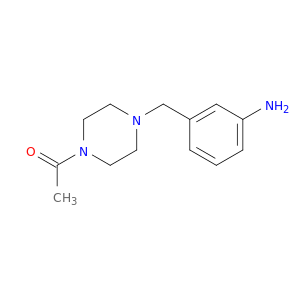 1-{4-[(3-Aminophenyl)methyl]piperazin-1-yl}ethan-1-one