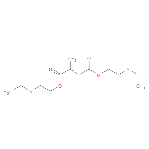 Butanedioic acid, methylene-, bis[2-(ethylthio)ethyl] ester