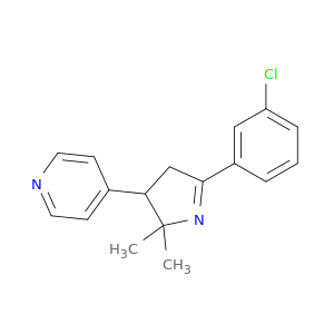 Pyridine, 4-[5-(3-chlorophenyl)-3,4-dihydro-2,2-dimethyl-2H-pyrrol-3-yl]-