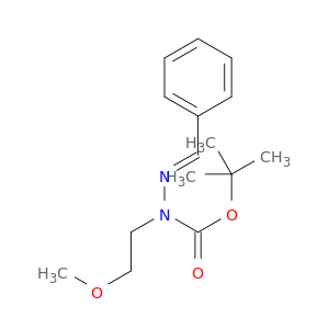 (E)-叔-丁基 2-苯亚甲基-1-(2-甲氧基乙基)肼甲酸基酯