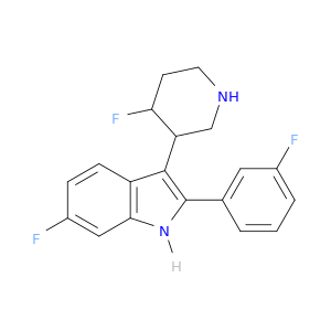 1H-Indole, 6-fluoro-2-(3-fluorophenyl)-3-(4-fluoro-3-piperidinyl)-