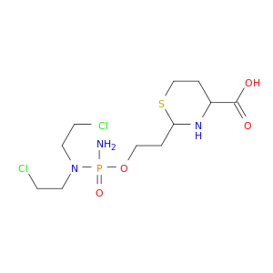 2H-1,3-Thiazine-4-carboxylicacid, 2-[2-[[amino[bis(2-chloroethyl)amino]phosphinyl]oxy]ethyl]tetrahydro-