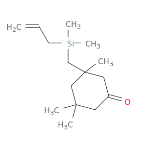 Cyclohexanone, 3-[(dimethyl-2-propenylsilyl)methyl]-3,5,5-trimethyl-
