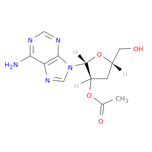 Adenosine, 3'-deoxy-, 2'-acetate